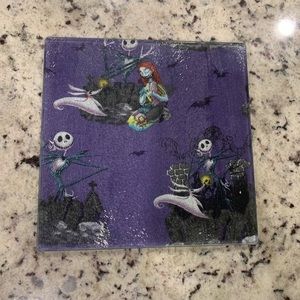 Nightmare Before Christmas Glass Cutting Board